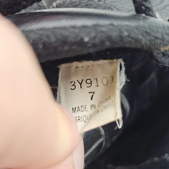 Vintage RARE 90s Men's Size 7 US Women's 8.5 Wide Converse Cons Sonar Black READ - Picture 8 of 8